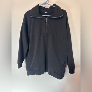 1/4 Zip Sweater - Old Navy - Size M - Black